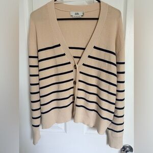 Love Bonito Cream and Black Striped Cardigan